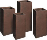 Yukon High Cube kompozit növénytartó rozsdabarna 40x80cm S4 (108598)