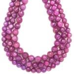  Rubin Golyók - Fazettált - 8-9mm