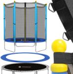 SPRINGOS 140cm belső hálós Trambulin - kék (TP0024)