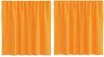 vidaXL 2 db narancssárga fátyolfüggönyök hurokkal 140x140 cm 4102281 (4102281)