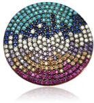  Ezüst Gyűrű - Több Színű Cirkon - 25 mm Kör