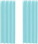vidaXL 2 db türkizkékkel voile fátyolfüggönyök rojtokkal 4102147 (4102147)