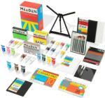  Festőkészlet festőálvánnyal - MEEDEN Artist Acrylic Painting Set with Sketch Easel Box - pepita