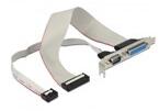 Delock Slot Bracket > 1 x Serial, 1 x Parallel (83445)