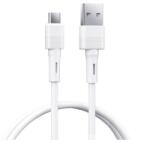 REMAX LEYA cablu de date (USB - microUSB, 2.4A, încărcător rapid, 100cm) ALB (RC-C093 M-W)
