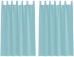 vidaXL 2 db türkizkék fátyolfüggönyök hurokkal 140x175 cm 0.25 kg 4102327 (4102327)