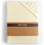 DecoKing Lepedő AMBER szín krémszínű stílus klasszikus anyag dzsörzé 80-90x200 DecoKing