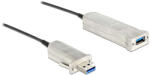 Delock aktív optikai kábel USB 3.0-A apa & gt; USB 3.0-A anya 20 m (83739)