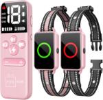 Felliner Elektromos kiképző nyakörv 2 kutyának, Felliner, GE-G22, hatótáv 1000 méter, elektronikus kerítés, vibráció, hang és lokalizáció, vízállóság IPX7, készenléti autonómia 60 nap, rózsaszín