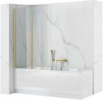  Fürdőkádparaván Rea Agat-2 80cm BRUSH GOLD