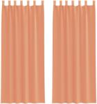 vidaXL 2 db terrakotta fátyolfüggönyök hurokkal 140x260 cm 0.33 kg 4102325 (4102325)