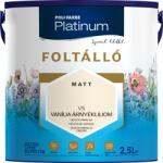 Poli-Farbe Platinum foltálló színes beltéri falfesték V5 Vanília árnyékliliom, 2, 5l