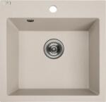 Kuchinox Pronto Mosogató Gránit, Egymedencés, Bézs, 49x49x21.4cm, 3.5" (srn 410y)