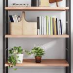  Világosbarna kezelt tömör tölgyfa fali polc 100x50x(2-4) cm