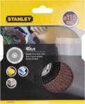 STANLEY Legyezőcsiszoló, átmérő: 115mm, Szemcsefinomság: P40