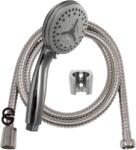 Quadrat Art Szett 3 Funkciós Zuhanyfej + Fém Gégecső + Falifix