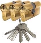 JKH Zárbetét 30/30mm, 6 Kulcsos 3db Azonos Zárlatú