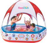 SunClub Vidámpark Gyermekmedence Napernyővel - 223x208x163 cm