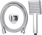 Quadrat Missouri Zuhanyszett, 1 Funkciós Zuhanyfej, 1, 5 M Fém Gégecső, Zuhanytartó Falifix