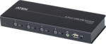 ATEN Switch KVM CS724K 4-port USB Boundless KM Switch (Cables included) (CS724KM-AT)