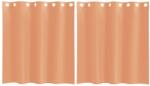 vidaXL 2 db terrakotta színű voile fátyolfüggönyök rojtokkal 4102137 (4102137)