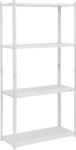 Praktiker Praktiker 150x75x30cm fehér fémpolc 4 acél polccal