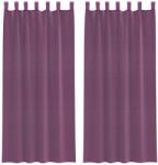 vidaXL 2 db lila fátyolfüggönyök hurokkal 140x225 cm 0.29 kg 4102293 (4102293)