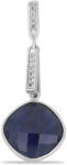  Ezüst Medál Ausztrál Kék Zafírral és Fehér Topázzal, Y54061