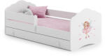 Kobi Fala gyerekágy 140x70 fiókos - Lány szárnyakkal
