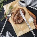  Rozsdamentes acél evőeszköz készlet, 48 részes, TRENDY' S, luxus kiadás, króm, TCM-40C