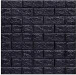 SDEPOT 20 db SDEPOT® tapéta csempe készlet, 2mm vastag, 70x77 cm, téglautánzat, fekete (SET20_TAPET_05_NEGRU)