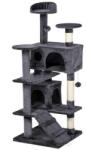  Macskabútor több szintes - 130 cm - szürke