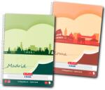 Herlitz füzetkészlet, A4, egyetlen spirál, 70 lap, 70g/nm, elülső/hátsó borító 350g, négyzetek - Gazdaságos, 5 db (9484770-5)