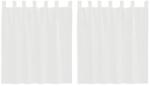 vidaXL 2 db fehér voile függönyök rúd zsebekkel 4102241 (4102241)