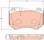 TRW Set placute frana fata TRW GDB2078