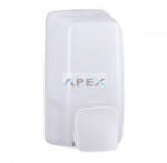 Merida HOLD, Folyékony szappan adagoló, műanyag, mini, FEHÉR/ÁTLÁTSZÓ, 500ml