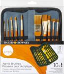 Daler-Rowney Simply Acrylic Brush Gold Taklon Synthetic Ecsetkészlet 10 db (216929010)