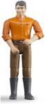 BRUDER Figura Bruder - bărbat, pantaloni maro (60007) Figurina