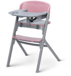 KinderKraft Select LIVY 3in1 Etetőszék Aster Pink - Prémium Magas Etetőszék Újszülöttkortól, Átalakítható Gyerekszékké, Ergonomikus és Tartós Kialakítással