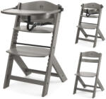 KinderKraft Enock Fa Etetőszék Brown - Állítható Magasságú Etetőszék Újszülöttkortól Kisgyermekkorig, Klasszikus Barna Fa Kivitelben, Stabil és Tartós Szerkezettel