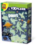 SES Creative Set autocolante fosforescente cu dinozauri pentru copii (25127) - ookee