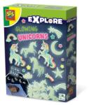 SES Creative Set autocolante fosforescente cu unicorni pentru copii (25128) - ookee