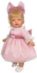 Nines D'Onil Papusa Nines D Onil, Celia, cu parul blond, cu rochie roz plumeti, cu miros de vanilie, 45 cm (1722) Papusa