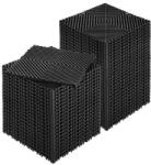 VEVOR Vízelvezető padlólap 50 db fekete garázspadló 31x31 cm moduláris, PP padlóburkolat összepattintható kivitel