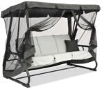 Garden Point Valencia Garden Point fém hintaágy, szürke (GAP369)