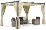 Garden Point La Palma Garden Point 3x4 bézs terasz árnyékoló függönnyel (GAP541)