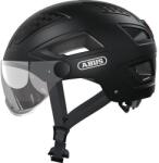 ABUS kerékpáros városi sisak Hyban 2.0 ACE, ABS, beépített átlátszó szemüveggel, velvet black, M (52-58 cm)