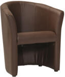 SIGNAL MEBLE TM-1 Kényelmes Műbőr Fotel Sötétbarna (SIG-TM1CBPP)