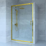 Welland SD-120 elhúzható zuhanyajtó - 120 cm - arany profil - miniwebshop