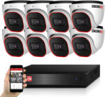 Provision-ISR AHD-23B Dome 8 biztonsági kamerás kamerarendszer Full HD 2MP